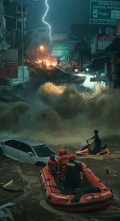 Jembatan Ambruk Diterjang Banjir Deras! #banjirkilat