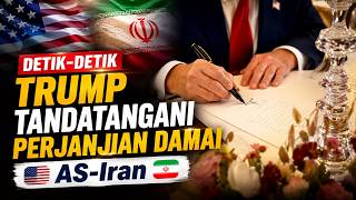 Detik-Detik Bersejarah! Donald Trump Tanda Tangan Perjanjian Damai dengan Iran | Sindo Trending