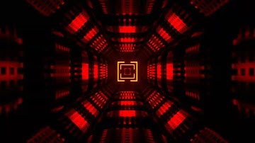 Yellow Red Neon Techno Science Fiction Strobe Background VJ Loops