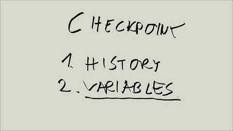 Linux Tutorial Series - 76 - Checkpoint