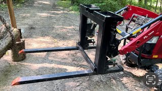 Homemade pallet forks