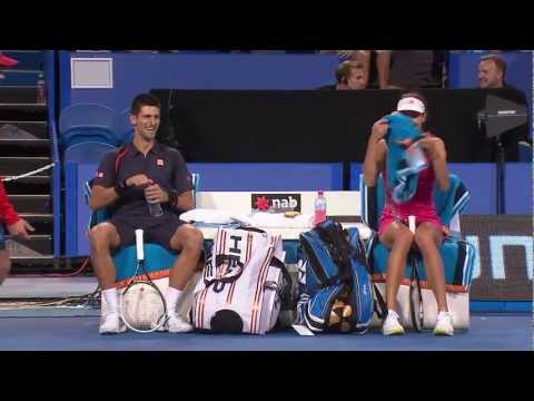 Novak Djokovic and Ana Ivanovic do Gangnam Style - Hyundai Hopman Cup 2013