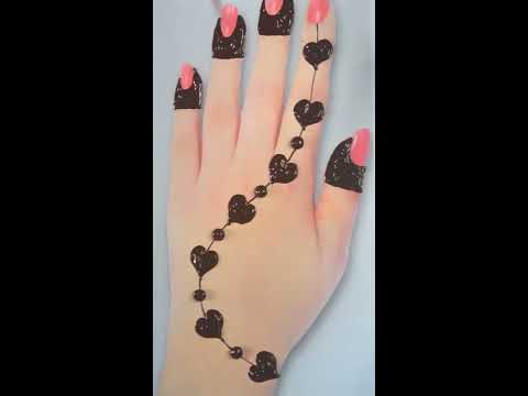 Simple and Attractive Love Heart Mehndi Design- Easy Mehndi for ...