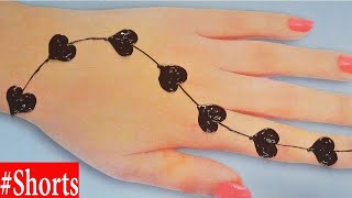 Simple And Attractive Love Heart Mehndi Design- Easy Mehndi For Beginners - Stylish Mehendi Designs