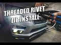 How to Install a Front Lip using Threaded Rivets (Best Lip Install DIY)