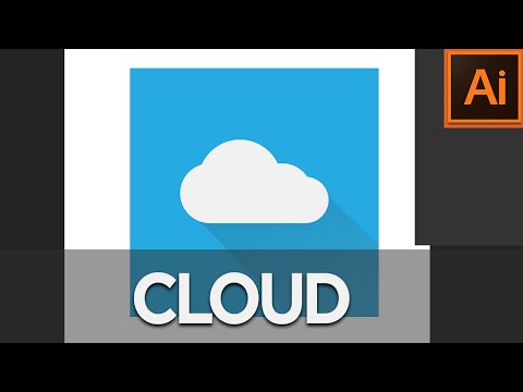 Cloud Flat Design Adobe Illustrator tutorial