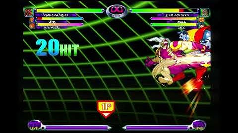 Sega Dreamcast MVC2 Omega Red Assist (Dan) F.S.D. (Extended setup) to the corner only on Colossus p4