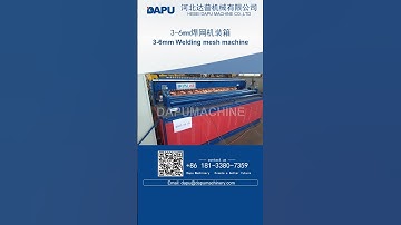 #shots #loading #machine 3-6mm fully automatic mesh welding machine for Mexico client