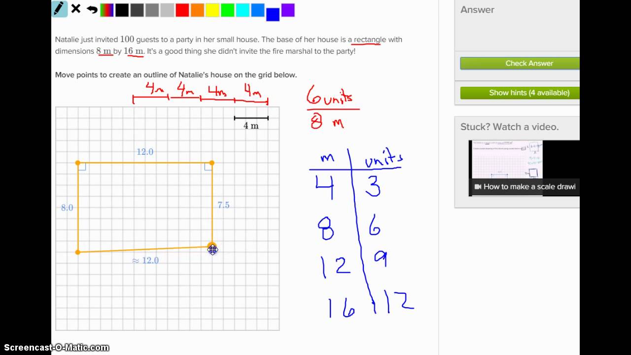 scale drawings on khan academy youtube how to do a scale drawing on graph paper