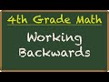 Working backwards