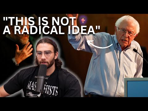 Thumbnail for HasanAbi reacts to Bernie Sanders advocating for rail workers having paid time off