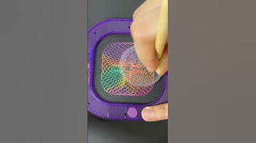 Colourful & Beautiful ASMR Spirograph Art | Satisfying Spiral Sounds! #art #shorts #spirograph #asmr