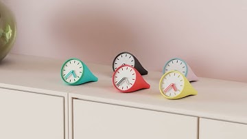 modern 3d printed desktop clock
