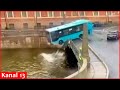 A bus with passengers fell into river in russia  several are dead