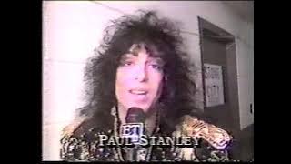 KISS - Paul Stanley & Gene Simmons interview   Asylum live footage on Entertainment Tonight - 1985