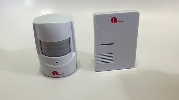 1byone Driveway Alert Doorbell Easy Chime Wireless PIR Motion Sensor Doorbell - Unboxing
