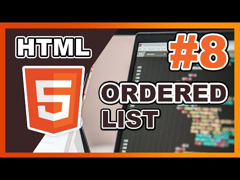 Basic HTML - 08 - Ordered Lists in HTML