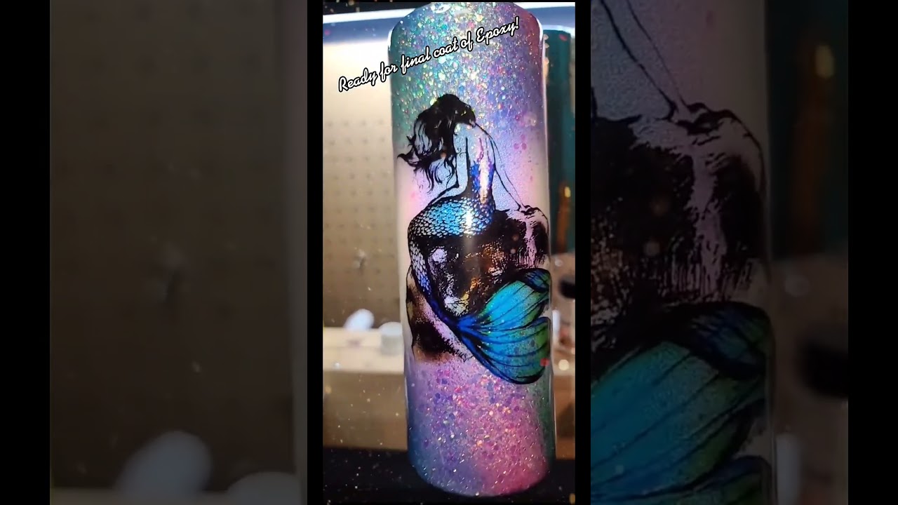 Stunning mermaid glitter transformation 