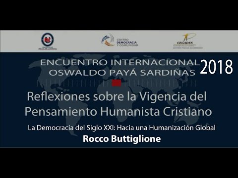 Conferencia "La Democracia del Siglo XXI: Hacia una Humanización Global". Rocco Buttiglione