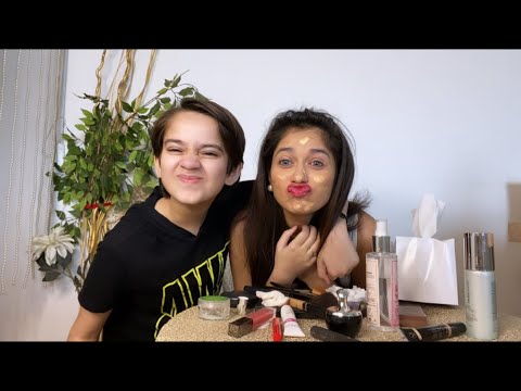 My Brother did my Makeup | Jannat Zubair Rahmani | Ayaan Zubair Rahmani