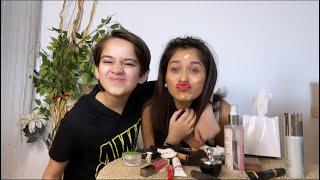 My Brother did my Makeup | Jannat Zubair Rahmani | Ayaan Zubair Rahmani screenshot 5