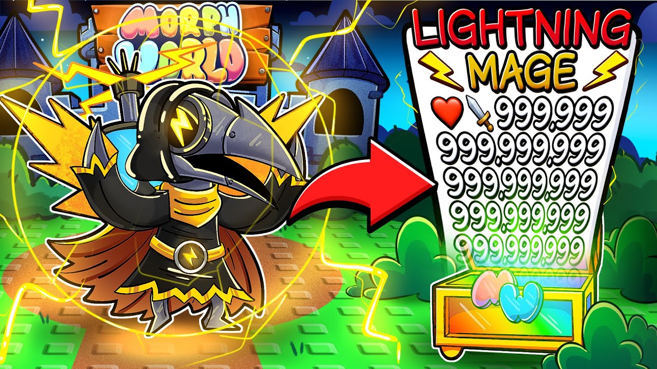LEAKING YELLOW LIGHTNING MAGE in MORPH WORLD! (Elemental Wizards)