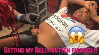 VLOG #1 getting my belly button pierced + my dads reaction 😱