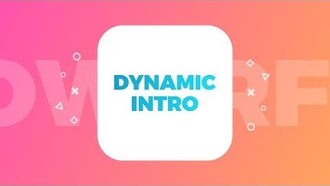 Dynamic Intro (After Effects project) ★ AE Templates ★ 2018