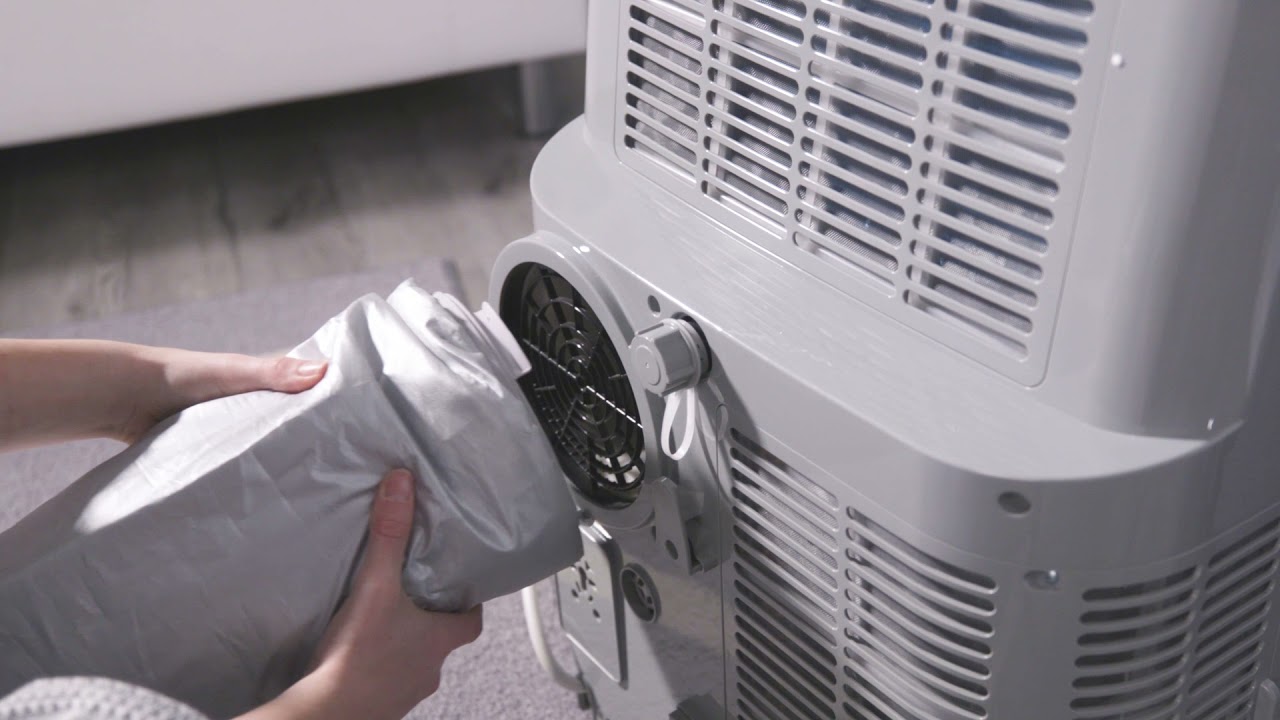 Portable Air Conditioner Dual Hose Installation Youtube