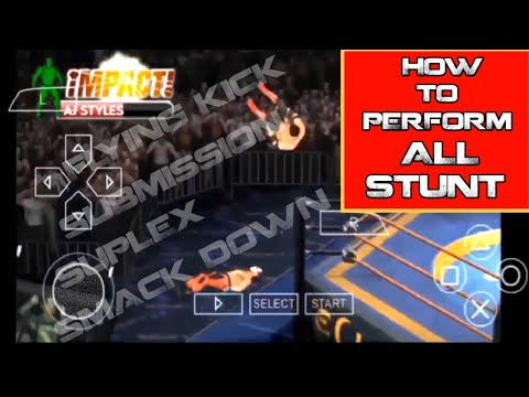 All Stunt Tutorial: WWE TNA Impact PPSSPP Android Gameplay
