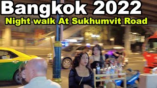 Bangkok Thailand Sukhumvit Night Scene near Soi Cowboy and Soi Nana