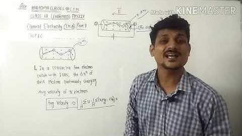 Drift velocity Std 12 chap 3 physics || part 7 english medium by alkesh sir