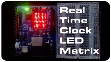 Real Time Static Clock on the Uno R4 LED Matrix