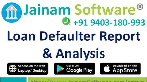 Loan Defaulter Report And Automatic Penalty Calculation | Jainam Software