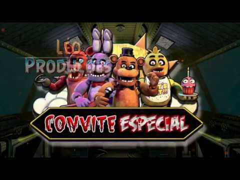 Convite Virtual - Animatronics Fnaf 2