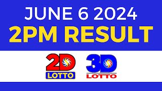 2pm Lotto Result Today June 6 2024 | PCSO Swertres Ez2