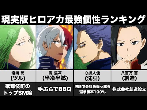 【ヒロアカ】現実にあったら便利な最強個性ランキングTOP41【1年A組B組】【強さ比較】【アニメ】