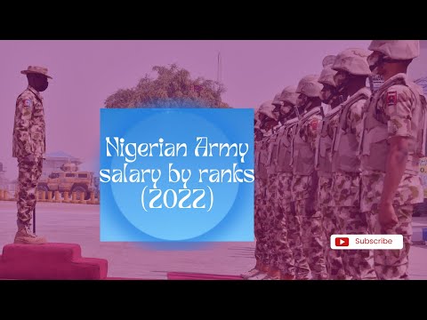 Nigerian Army salary by ranks (2022)