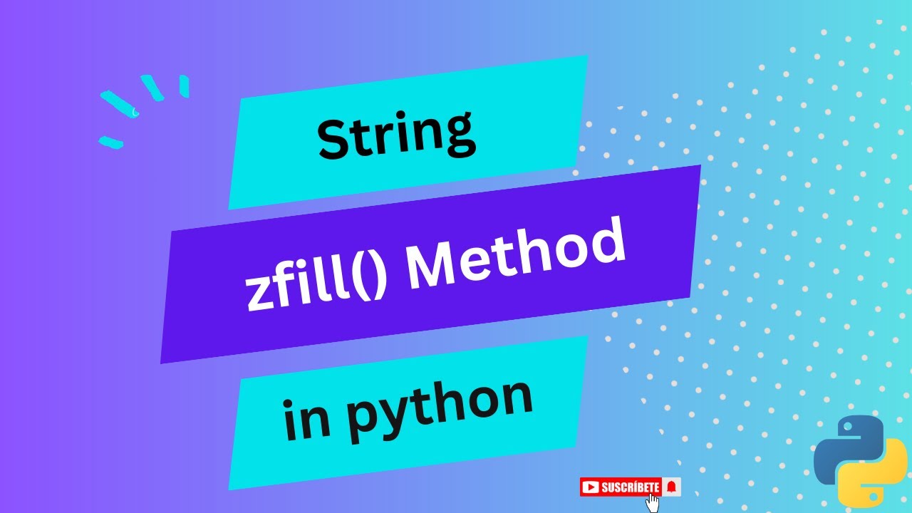 (SY) zfill () method in python