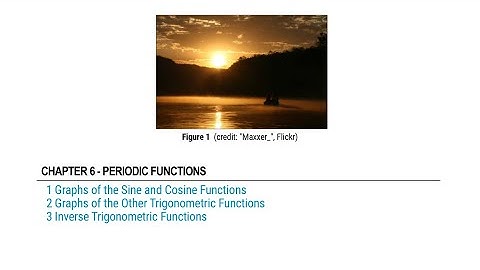Periodic Functions  - Algebra and Trig OpenStax Textbooks Integrated with Videos