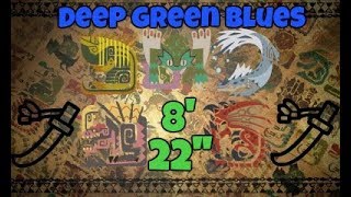 Deep Green Blues SOLO LongSword (8'22'') Monster Hunter World