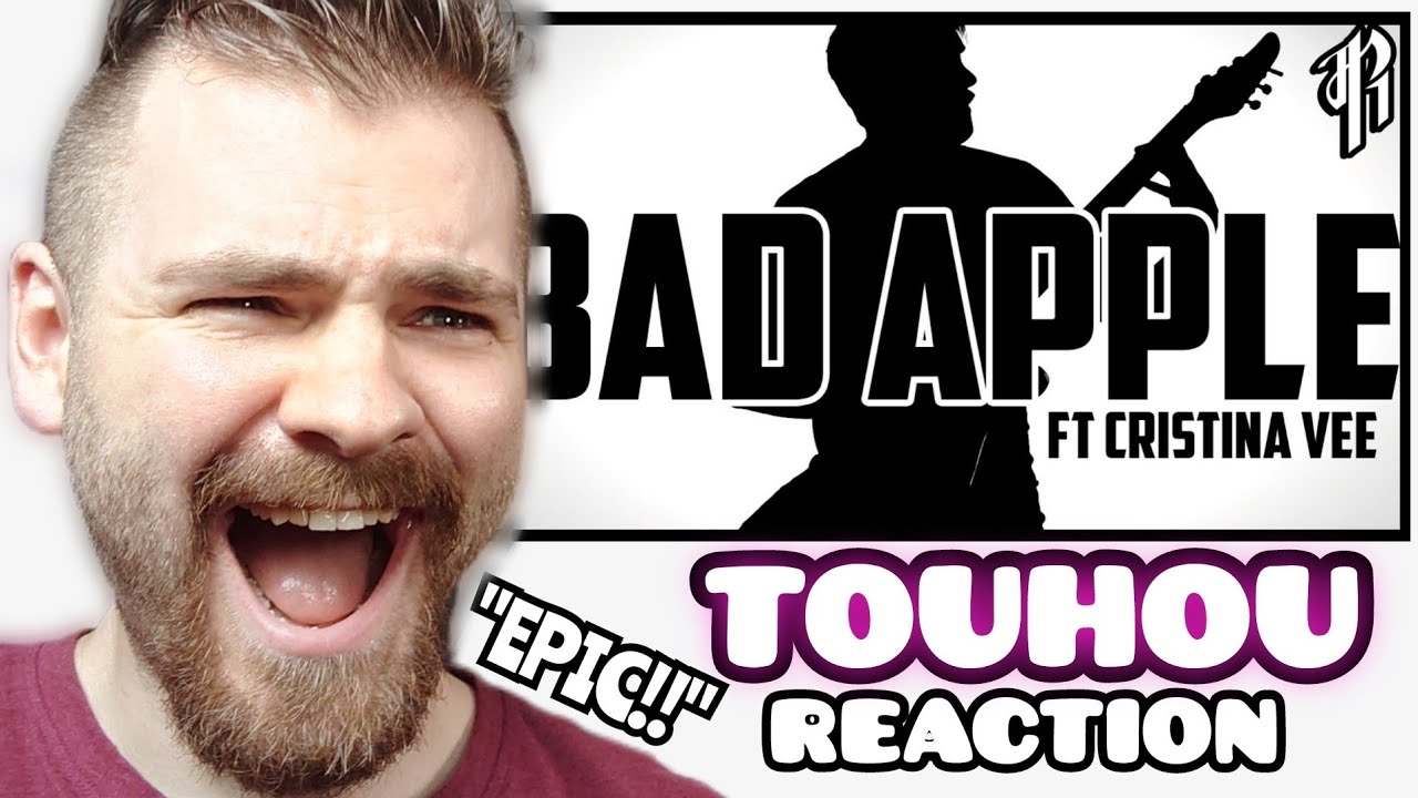 First Time REACTING to BAD APPLE!! | TOUHOU METAL COVER | FIRST TIME REACTION!!