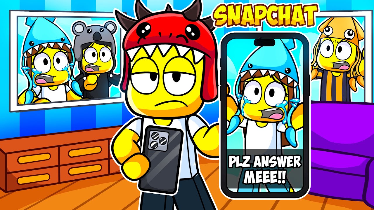 Dino Kid IGNORES EVERYONE For 24 Hours in Roblox Snapchat!