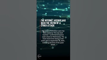 The Internet archive hit by cyber attack