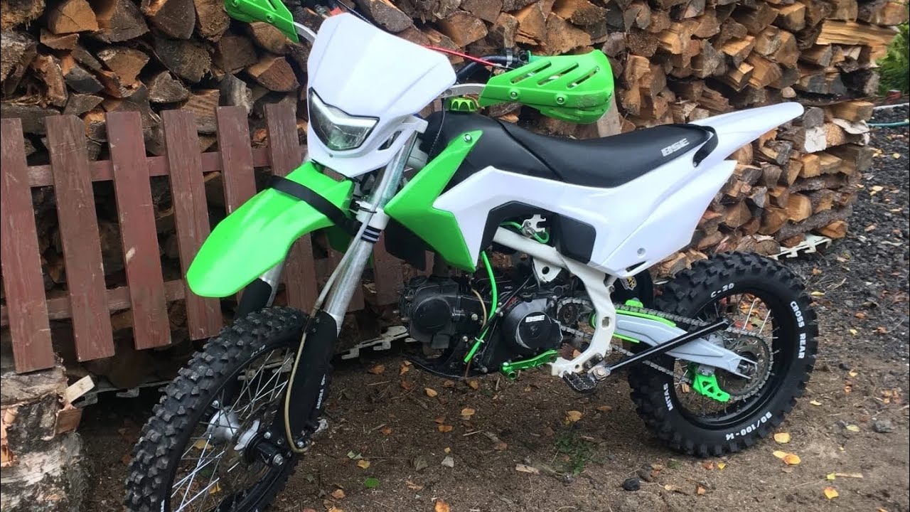 Подключение фары на питбайк - YouTube