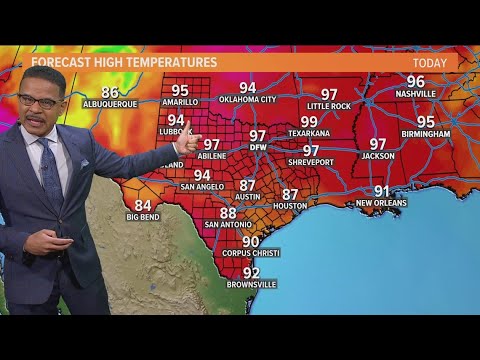DFW Weather: Temperatures take a small dip this week - YouTube