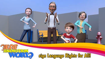 International Week of the Deaf People | animation| Call for everyone to learn sign language