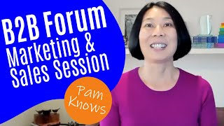 #MPB2B Forum Pam Didner: 5 Creative Ways Marketers Can Support Their B2B Sales Team