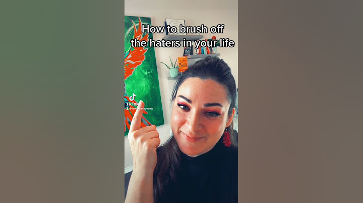 How to shake off the haters