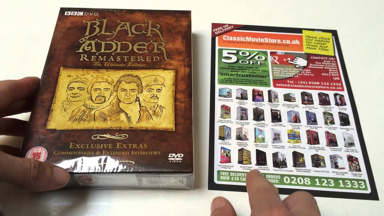 Blackadder DVD collection review. (TV series)